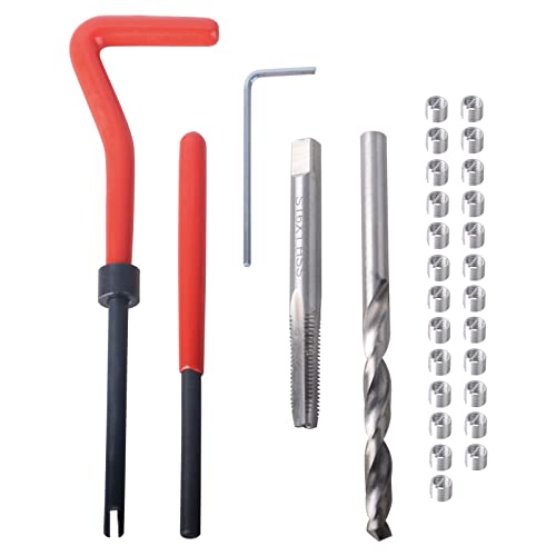 

DAYUAN Screw Hole Repair Kit Screw Hole Thread Recoil Kit Helisert Regeneration Modification Repair Repair Kit (M6 x 1.0 (Thread Pitch 1.0mm))