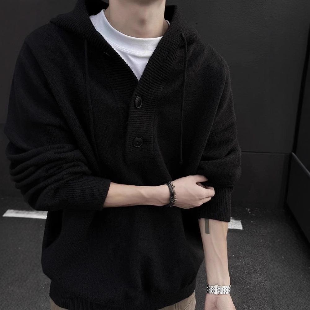 Amerikanischer Retro Kapuzenpullover Herren Winter Verdickt mit Pullovern