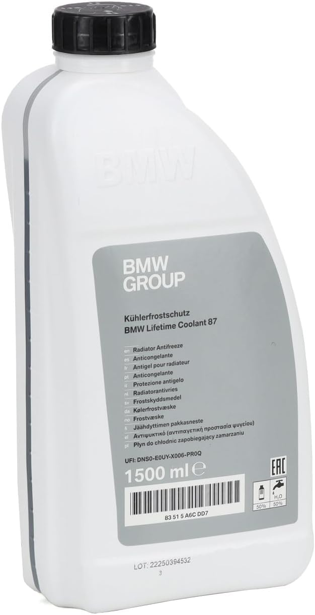 

Genuine BMW Anti-Freeze Coolant LLC, 83515A6CDD7, 1.5L, Blue
