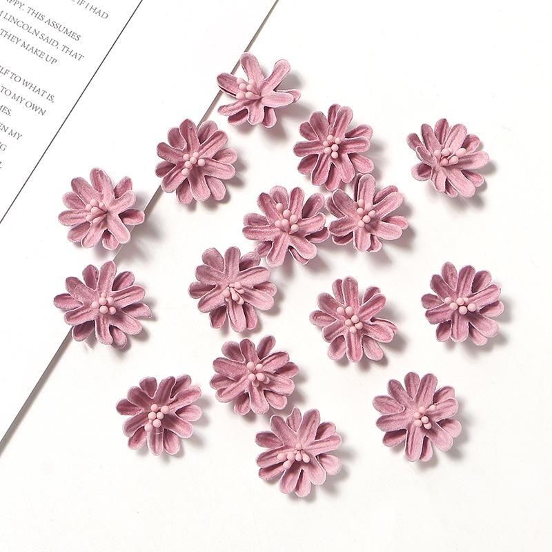 10/20/50Pcs 2.5cm Silk Artificial Daisy Flowers Head for Home Wedding Decoration Fake Flower DIY Garland Craft Accessories