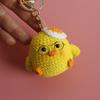 Funny Goose Duck Doll Pendant Cute Cartoon Knitting Keyring Fashion Crochet Keychains  Car Key Ring