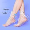 Transparent Disposable Moisturizing Foot Mask Covers - Waterproof, Anti-Crack, for Foot Soak and Therapy.