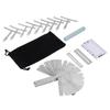 Guitar Luthier Tool Set Radius Gauges 32 Blade Feeler Gauge String Action Ruler Fretboard Protector 