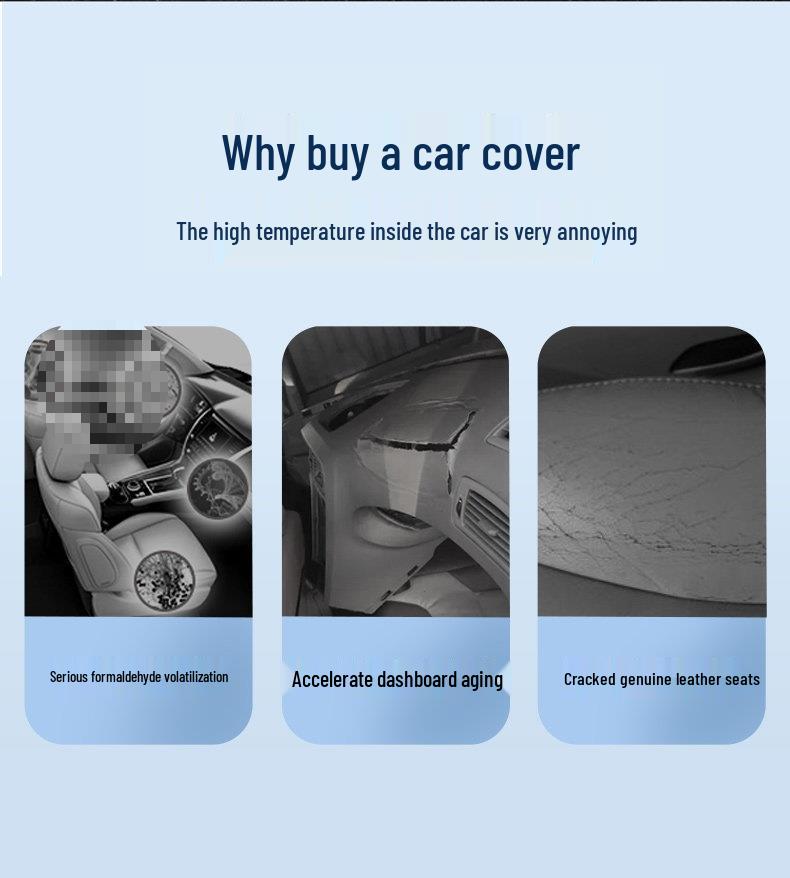 All-Season Universal Thickened Car Half Cover with Sun and Rain Protection