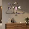 Iron Art Colorful Wine Glass Wall Art 2D Flat Wall Art Sculpture Wine Cup Wall Hanging  Living Room