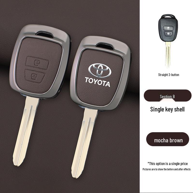 Metal Shell Key Case for Toyota FJ Cruiser, Old Model RAV4, Prado, and Land Cruiser