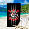 Sport Club Football Crest Printed Beach Towel, Super Soft Microfiber, Perfect Gift Birthday, for Pool, Beach, Travel, for family and friends