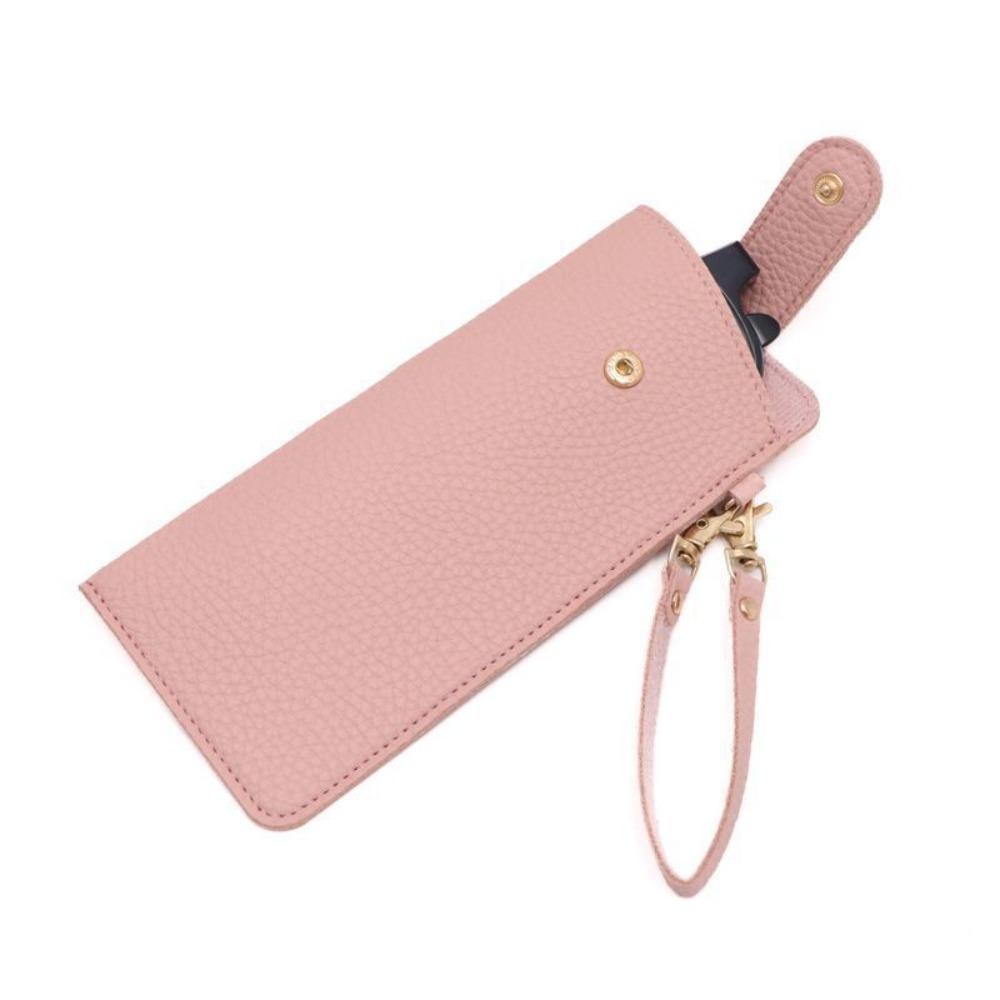 

Кожаная веревочная сумка для хранения очков с ремешком Сумка для солнцезащитных очков Очки для чтения На открытом воздухе розовый