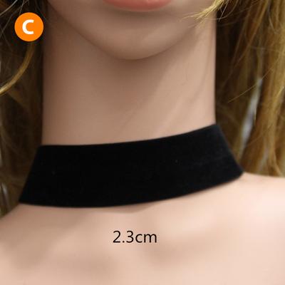 Collier ras du cou en velours noir, ruban pour femmes gothiques, chaîne de cou Sexy