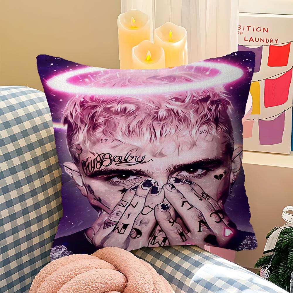 Lil Peep Pillowcase Toon Gift Cushion Cover Bedroom Home Sofa Chair Seat Decor Pillow Case