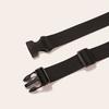 New Style of Women's Buckles Handsome Versatile Black Webbing Simple and Fashionable Belt