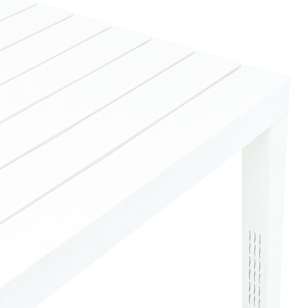Garden Table White 78 X 78 X 72 Cm Plastic