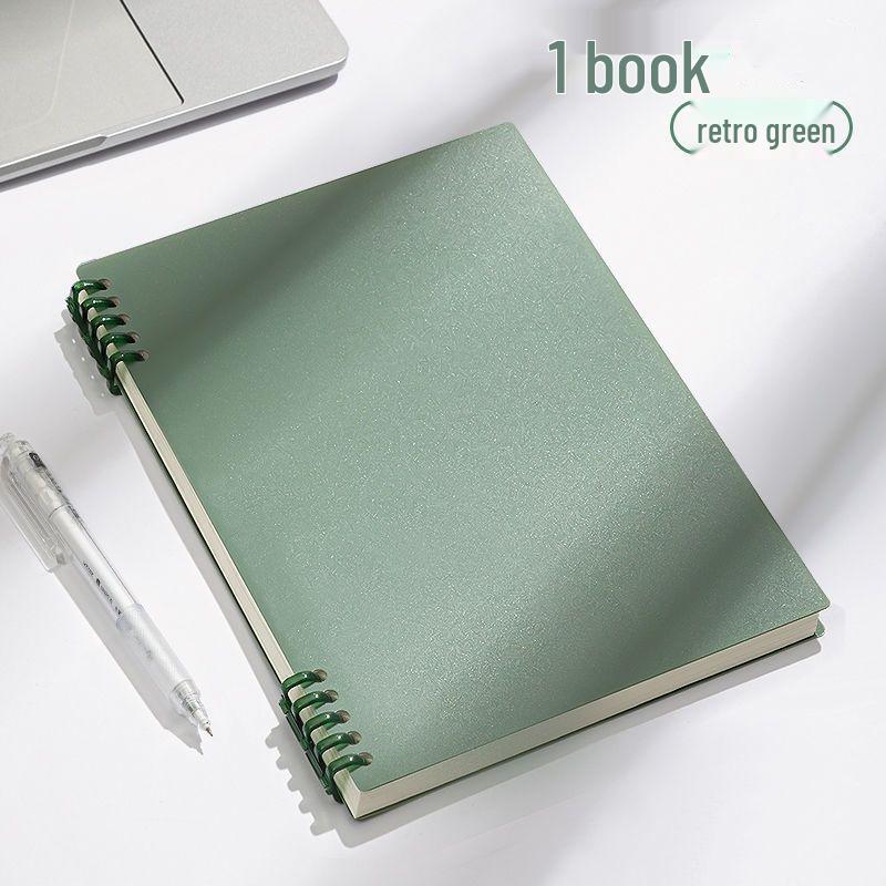 B5 Vintage High-Value Notebook for Students - A5, Extra Thick, Detachable, Gentle On Hands