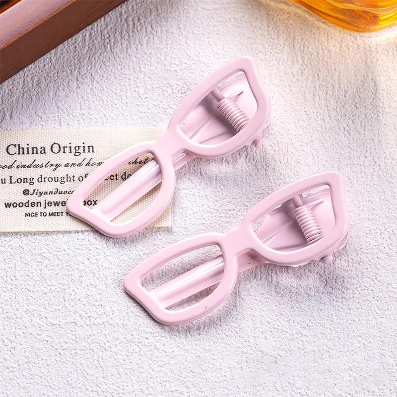 2 Stück Pony-Klammer in Sonnenbrillenform; süßer und cooler Mädchenstil Haarclip; lustige Haarspange für Schüler; süße Haarspange Entenschnabel