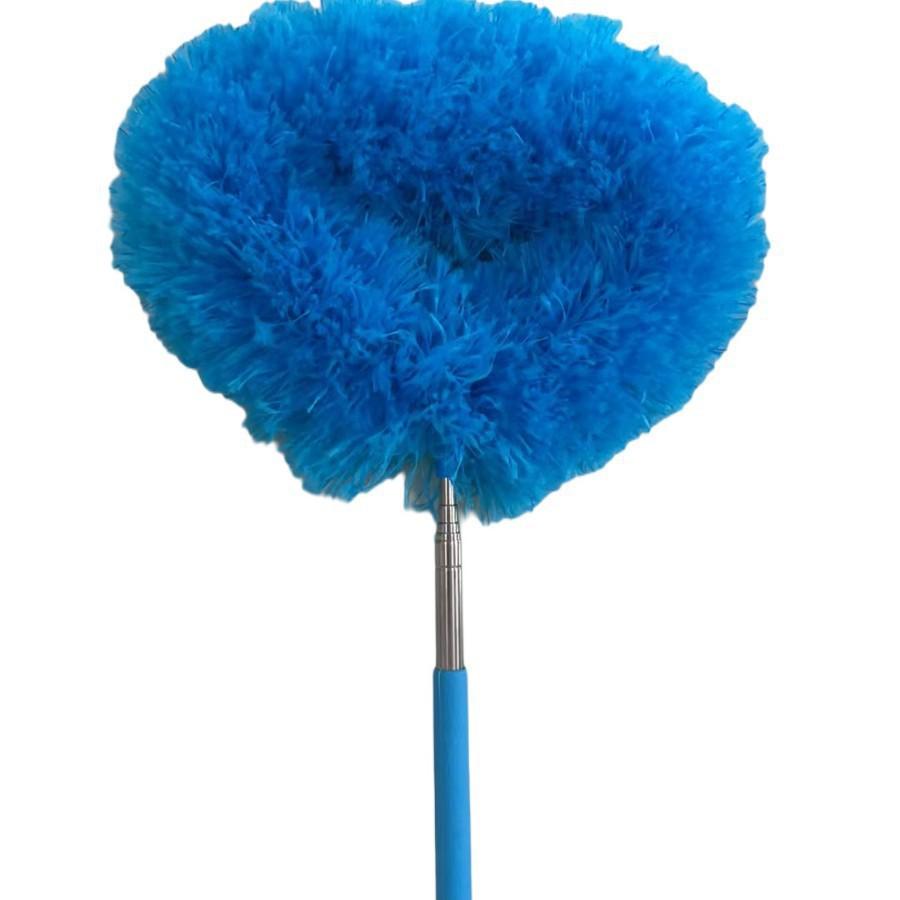 

Retractable Ceiling Fan Duster with Sliding Lock–Detachable Brush&Feather Attachment,Machine Washable for Home,RV&Glass Cleaning