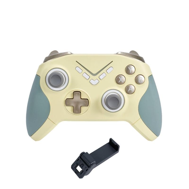 

Black Multiple Platform Gaming Controller for Switches PC Detachable Joysticks and Two Vibration жёлтый