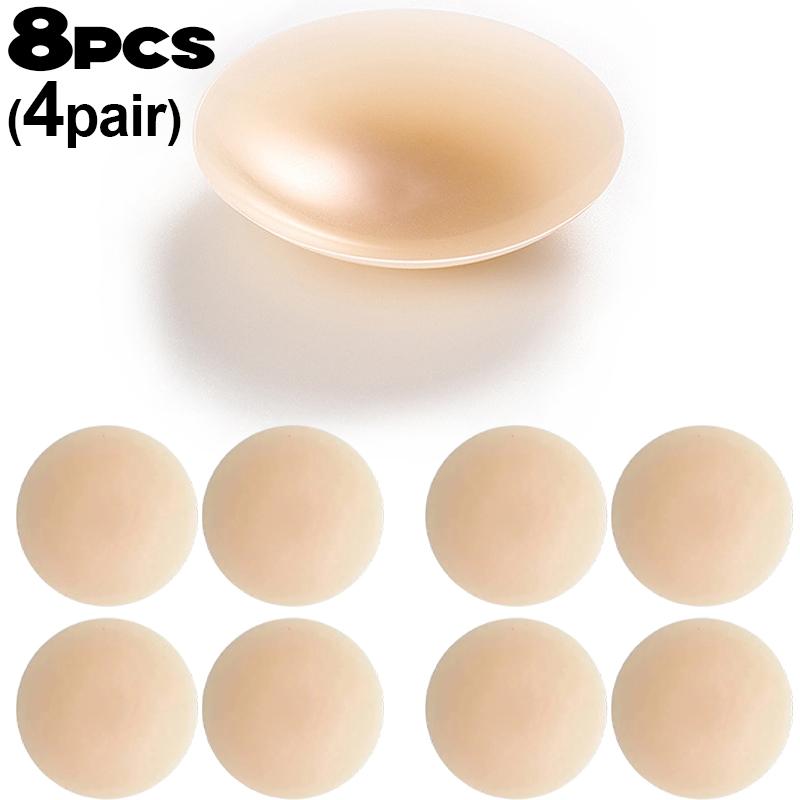 2-10PCS New Silicone Nipple Cover Women Reusable Breast Lingerie Bra Sticker Invisible Petal Lift Up Adhesive Pads Chest Pasties