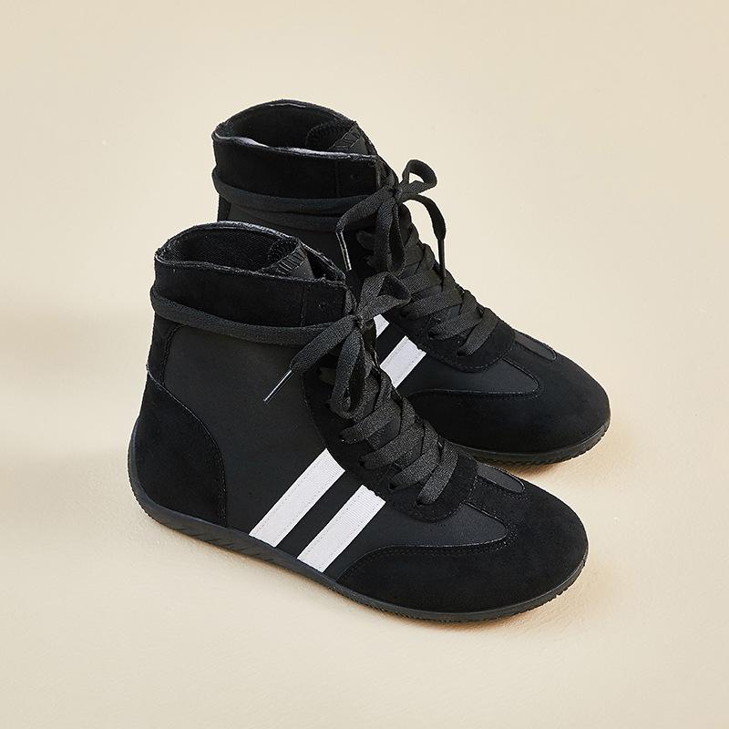 

Women s Casual Fall Lace-Up Walking Boots Non-Slip Faux Suede Ankle Booties High-Top Sneakers for Women Comfortable Outdoor Running Tennis Shoes 40 чёрный