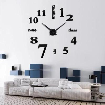 Reloj de Pared 3D Espejo Pegatinas de Pared Relojes de Pared DIY Creativos Diseño Moderno Reloj de Agujas de Cuarzo Silencioso reloj de pared Decoración para el Hogar