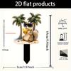 Fun squirrel, 2D flat acrylic, decoration, suitable for garden, lawn, potted plants, party, Christmas, Halloween