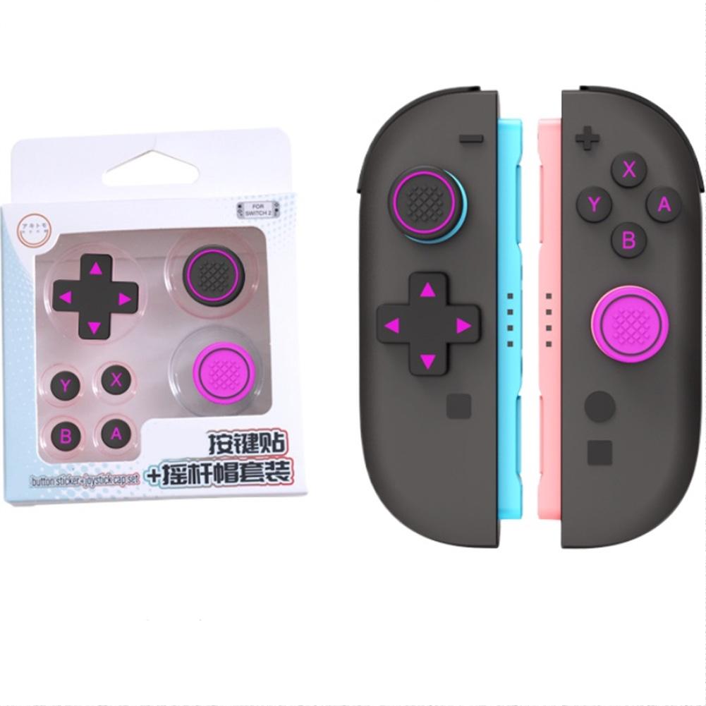 Silicone Key Sticker Skin Thumb Grip Caps For Switch 2 D-pad Button Protective Stickers For NS2 Soft Joystick Covers Accessory