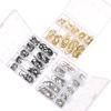 100Pcs 1 Box High Quality Carbon Steel 10 Sizes Fishing Hooks Fish Bait Durable Head Fishook