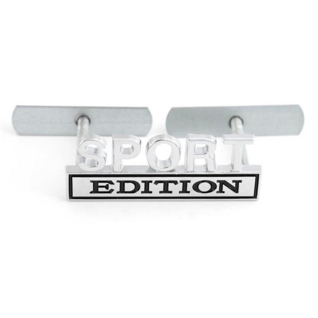 1Pc 3D Metal Sport Edition Logo Car Front Grille Badge Side Fender Rear Trunk Emblem Sticker Decal