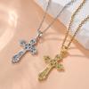 Simple Creative Women's Titanium Steel Clavicle Necklace with Micro-inlaid Design