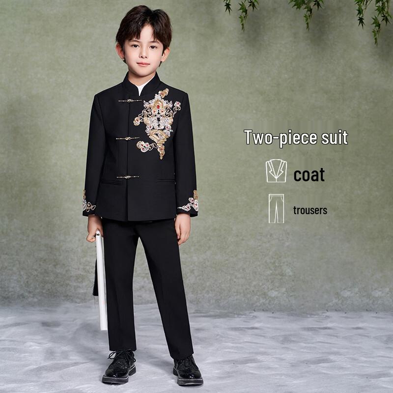 ROMON Boys' New Chinese-Style Formal Suit Set