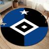 Hamburger SV Round Area Rug,Carpet Rug for Living Room Bedroom Sofa Playroom Decor,Non-slip Floor Mat