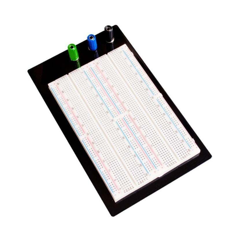 Reusable ZY-204 Breadboard Protoboard 4 Bus Test Circuit Board Connection Point 1660 Bread Board for Electrical Testing