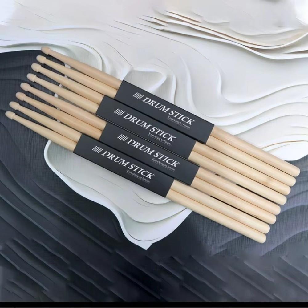 1 Pairs 7A Drum Mallets Sturdy Drum Sticks Percussion Accessories Maple Drumsticks Jazz
