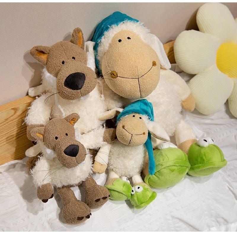 Toy Sheeps Wolf Plush Stuffed Childrens Girl Comfort Pillow Birthday Gift