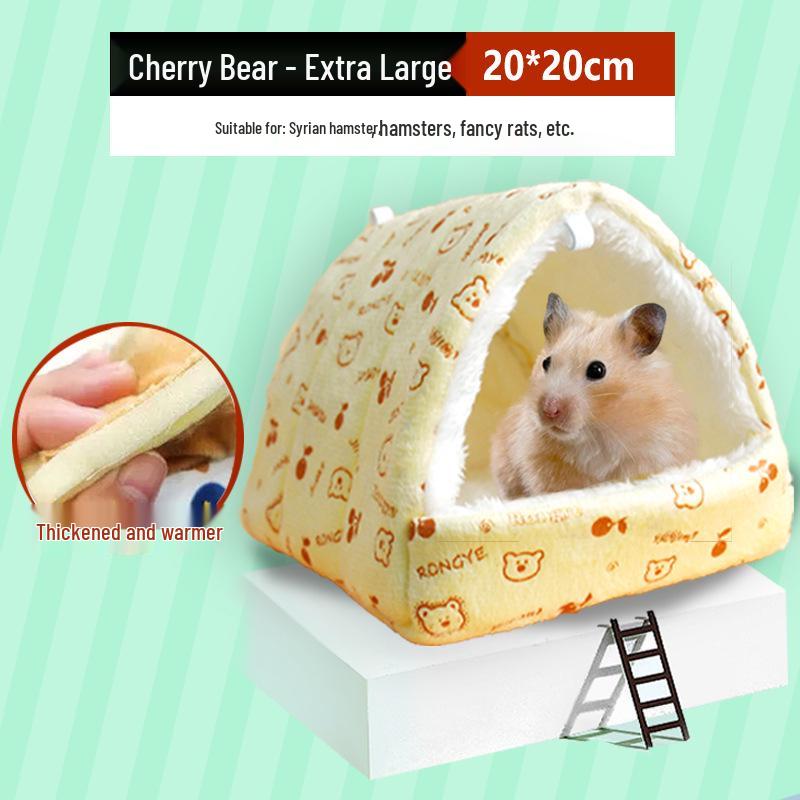 Winter Warm Cotton Nest for Small Pets: Hamsters, Chinchillas, Hedgehogs, Squirrels & Rabbits