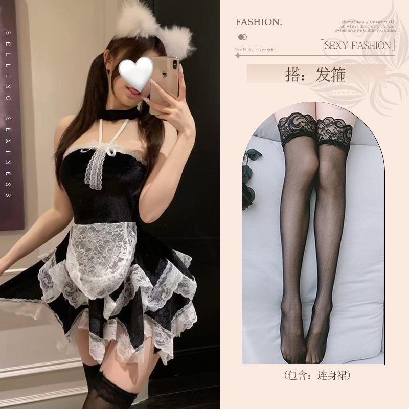 Sexy lingerie fun female abstinence uniform sexy pajamas qn maid dress nightdress couple love fun clothes