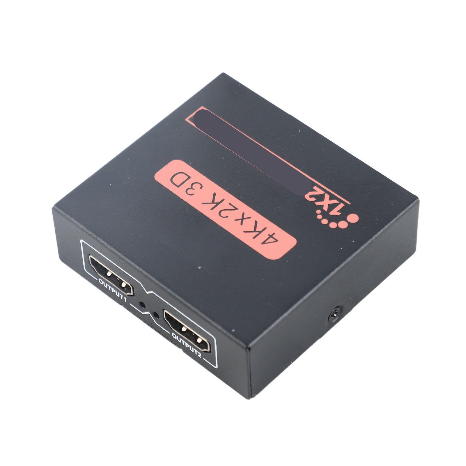 

Разветвитель интерфейса HD Multimedia 1 в 2 выхода, удлинитель интерфейса HD Multimedia для мониторов, ЖК-телевизоров EU Plug