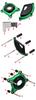 LEDISHUN Engine Cover, Engine Slider, Engine Guard for Kawasaki Z900, Z900RS, and Z900RScafe, All Years (Z900RS, Green)