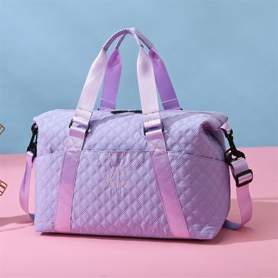 Rucksack mit Kontrastkaro, große Kapazität, Sport- und Fitnesstasche, Reisetasche für Kurzstreckenreisen, Gepäckaufbewahrung