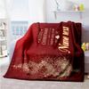 Merry Christmas Tree Personalized Name Blanket Multi-purpose Customizable Blanket Ultra-Soft Great for Bedding Living Room Home Decor Chair