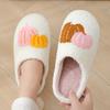 Fashion Fashion Women Slip On Platform House Slippers Casual Men Couples Christmas Printing Plus Size Shoes for Women Cotton Warm Shoes