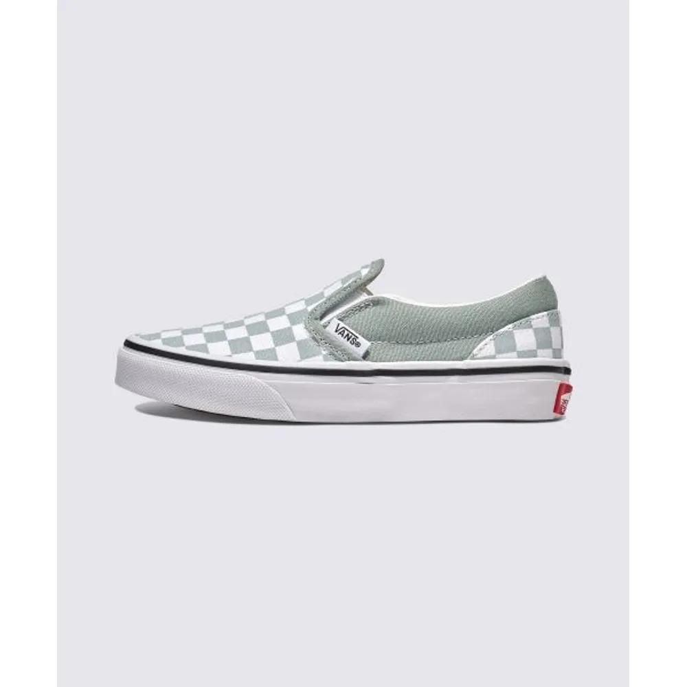 Vans KIDS Classic Slip-On Color Theory Checkerboard Pure Grey 01 175