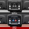 UAL3  For Dodge RAM 1500 2500 3500 2019-2026 Car Reading Lamp Frame  Panel Carbon Fiber Interior Sticker ABS Trim Accessories