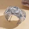 Metallic multi-layer winding open bracelet fashion geometric bracelet jewelry