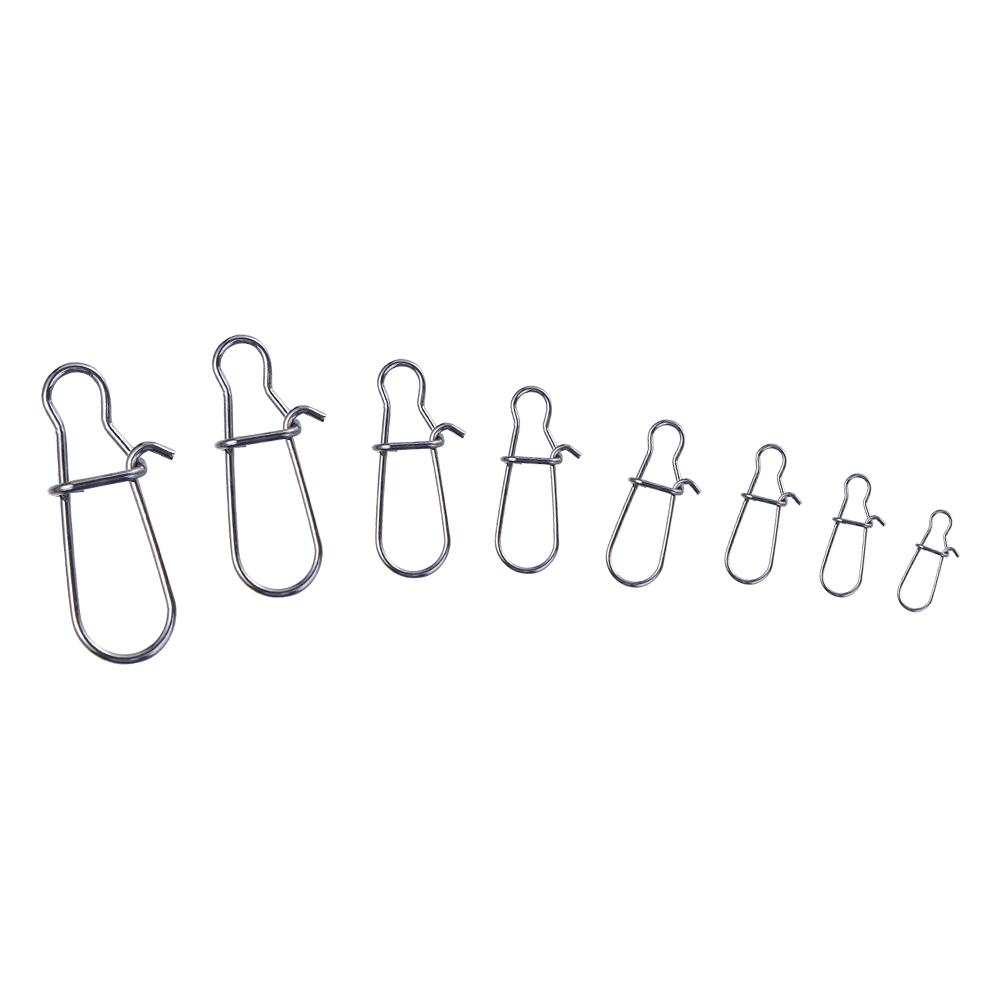 Hooked For Lures Swivel Lure Connector Lock Snap Connector Swivel Connector Fishing Snaps Clips