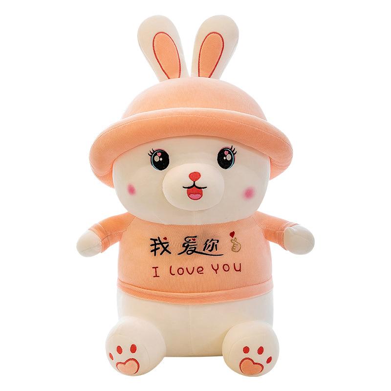 New Love You Rabbit Plush Toy Doll Cute Rabbit Girl Doll Pillow Rabbit Doll Girl Valentine's Day Gift
