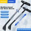 Multi-use Scraper with Brush for Snow Removal; Car Scalable Detachable Defrosting; Anti-Freezing Windshield Cleaning Tool
