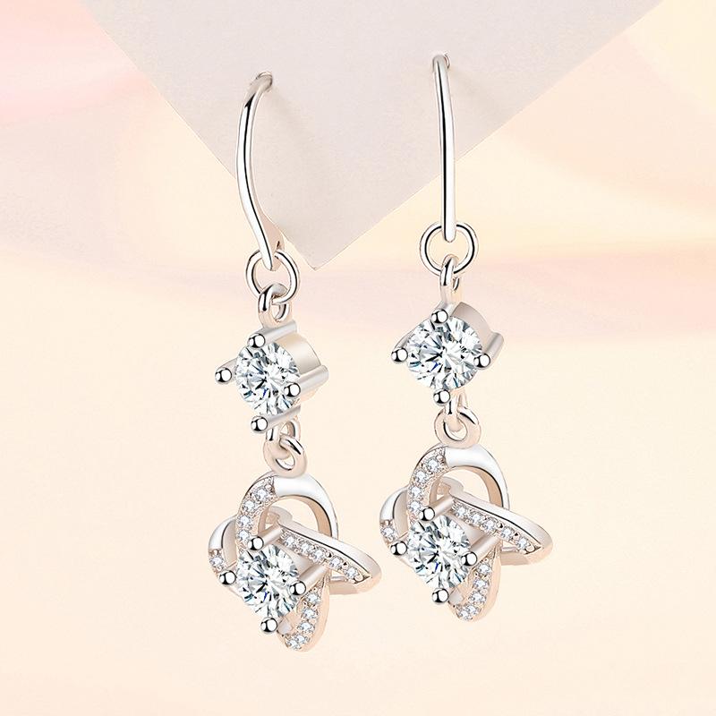 Lindon Copper Alloy Zircon Earrings Drop Earrings For Women Wedding Party Gifts