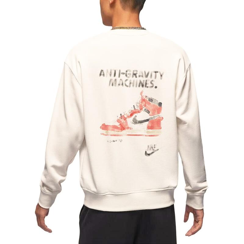 Jordan MJ FLC CREW GCEL Felpe da Uomo Girocollo Moderato Regolare HF1118-133