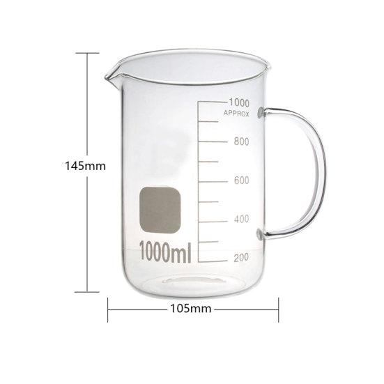 Buy 50 100 250 500 1000ml Capacity Temperature Resistant High Scale Beaker Glass At Affordable Prices Free Shipping Real Reviews With Photos Joom