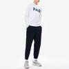 Fila Classic Cotton Crew Neck Logo Pullover Sweatshirt Men Sweatshirt Standard-White F11M238204FWT